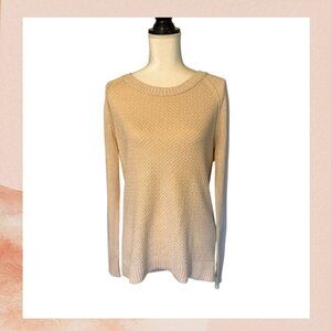 Faded Glory Beige Casual Knit Sweater